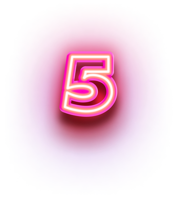 Neon Number Five
