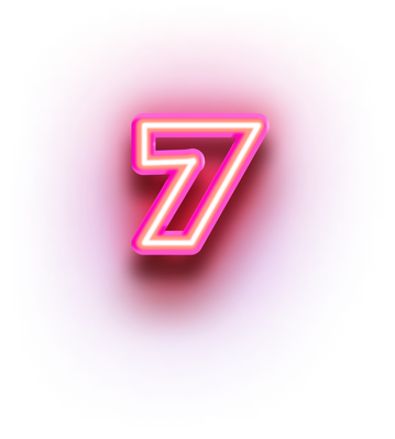 Neon Number Seven